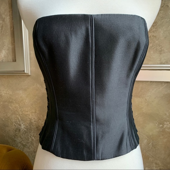 Closet Closes 11/1/22 RARE Vintage Carmen Marc Valvo Silk Corset - Picture 3 of 16